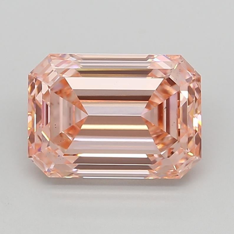 4.52 Ct. Fancy Vivid  Pink Emerald Lab Grown Diamond