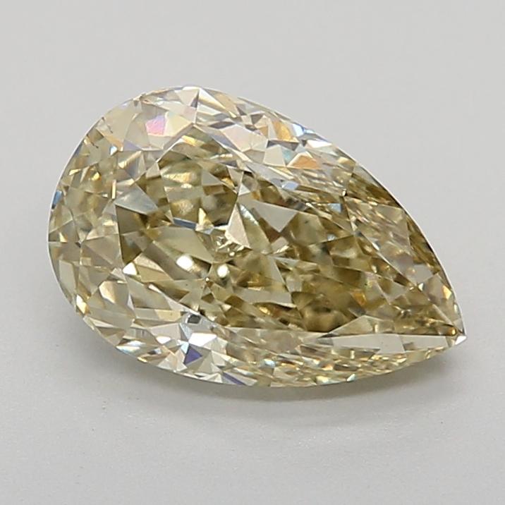 1.92 Ct. Fancy Greyish Yellow Pear Lab Grown Diamond