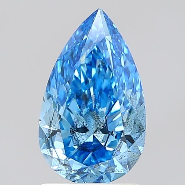 1.70 Ct. Fancy Vivid Blue Pear Lab Grown Diamond