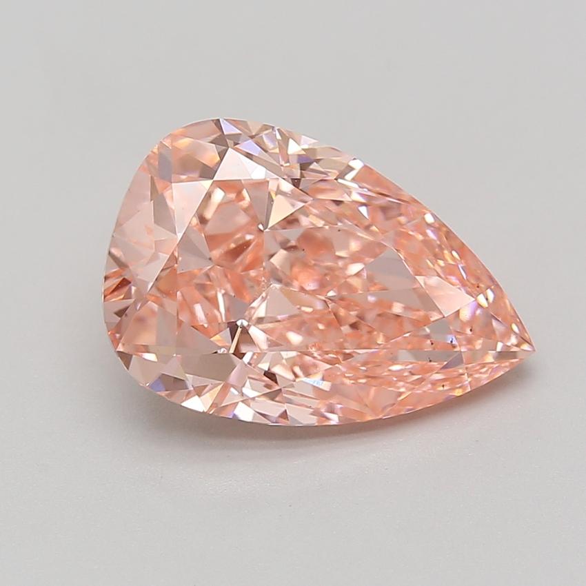 5.10 Ct. Fancy Vivid Pink Pear Lab Grown Diamond