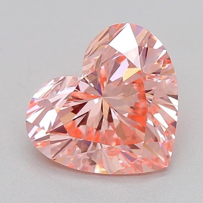 1.07 Ct. Fancy Vivid Pink Heart Lab Grown Diamond