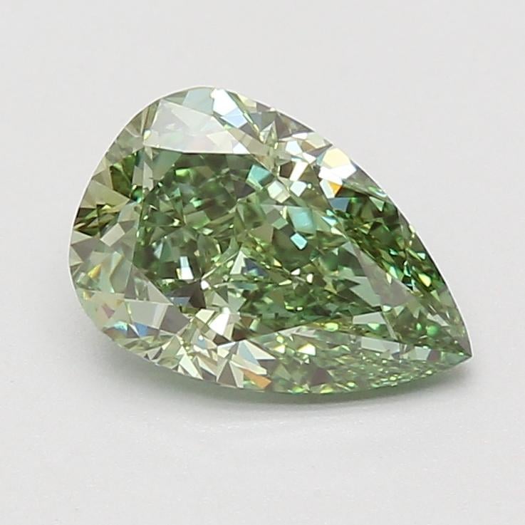 2.08 Ct. Fancy Vivid Green Pear Lab Grown Diamond