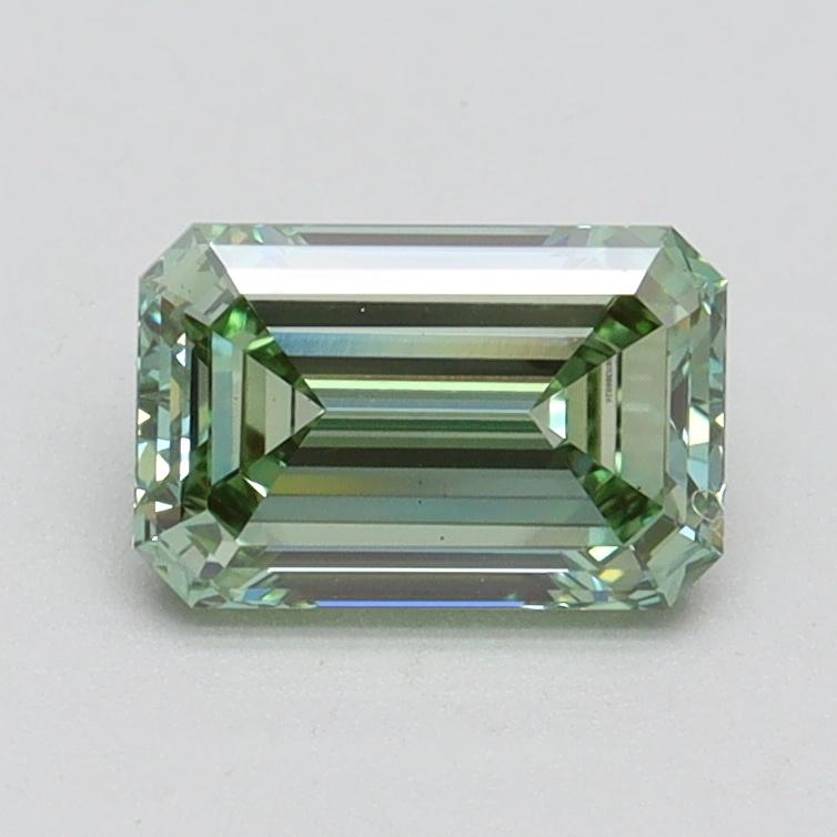 1.05 Ct. Fancy Intense Pacific Green Emerald Lab Grown Diamond