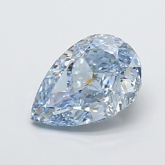2.08 Ct. Fancy Intense Blue Pear Lab Grown Diamond