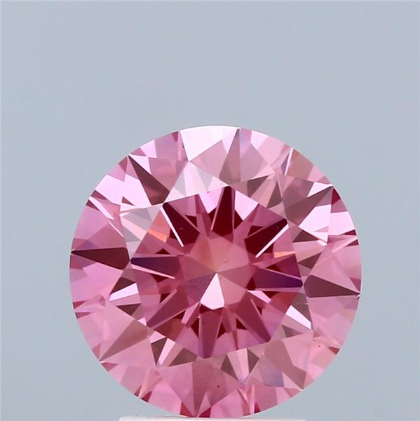 3.02 Ct. Fancy Vivid  Pink Round Lab Grown Diamond
