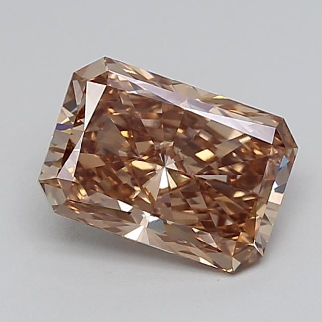 2.01 Ct. Light  Brown Radiant Lab Grown Diamond
