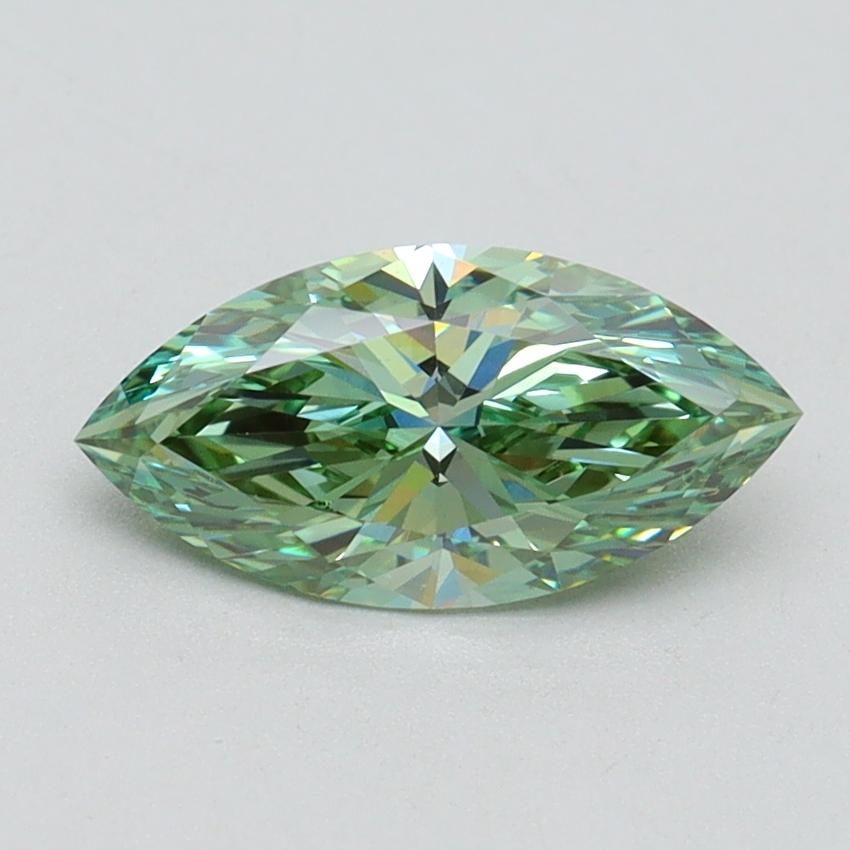 1.06 Ct. Fancy Vivid Green Marquise Lab Grown Diamond