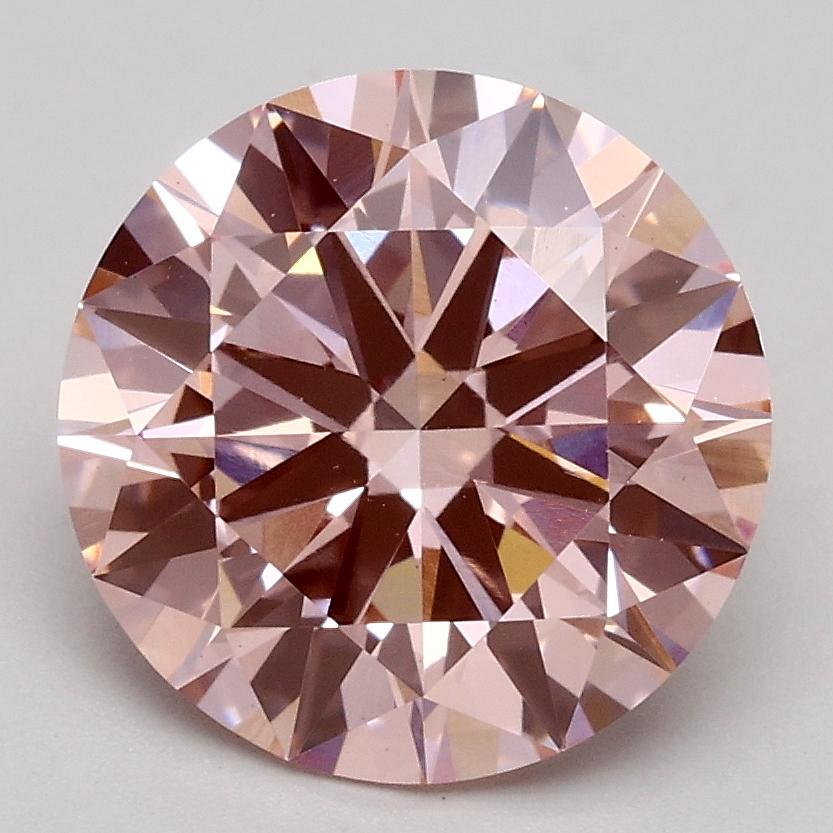 2.25 Ct. Fancy Intense Pink Round Lab Grown Diamond
