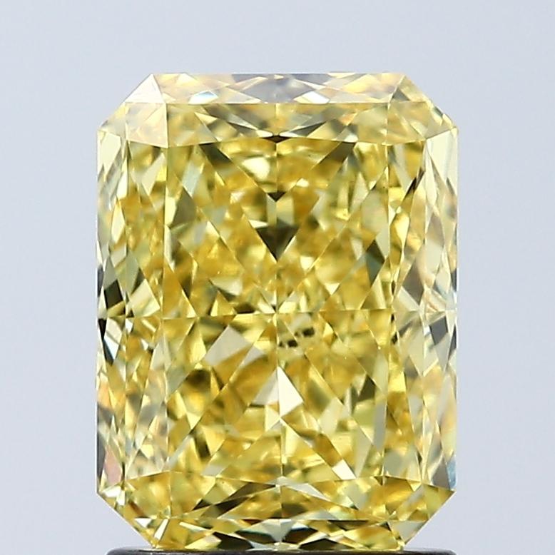 2.05 Ct. Fancy Vivid Yellow Radiant Lab Grown Diamond