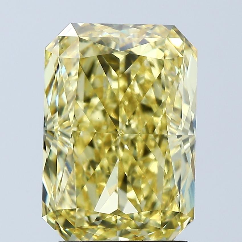 3.02 Ct. Fancy Vivid Yellow Radiant Lab Grown Diamond
