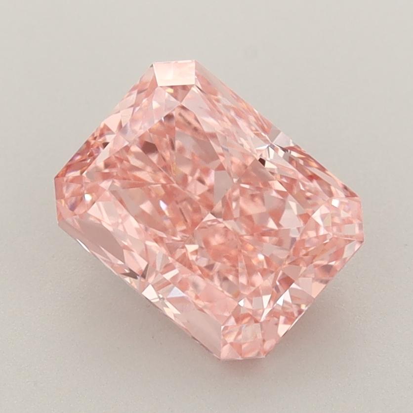 2.11 Ct. Fancy Vivid  Pink Radiant Lab Grown Diamond