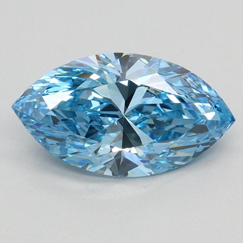1.00 Ct. Fancy Vivid Blue Marquise Lab Grown Diamond