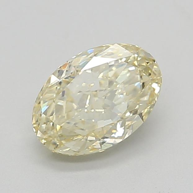 1.55 Ct. Fancy Light  Yellow Oval Lab Grown Diamond