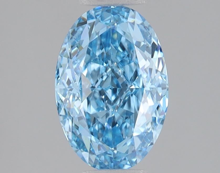 1.58 Ct. Fancy Vivid Blue Oval Lab Grown Diamond