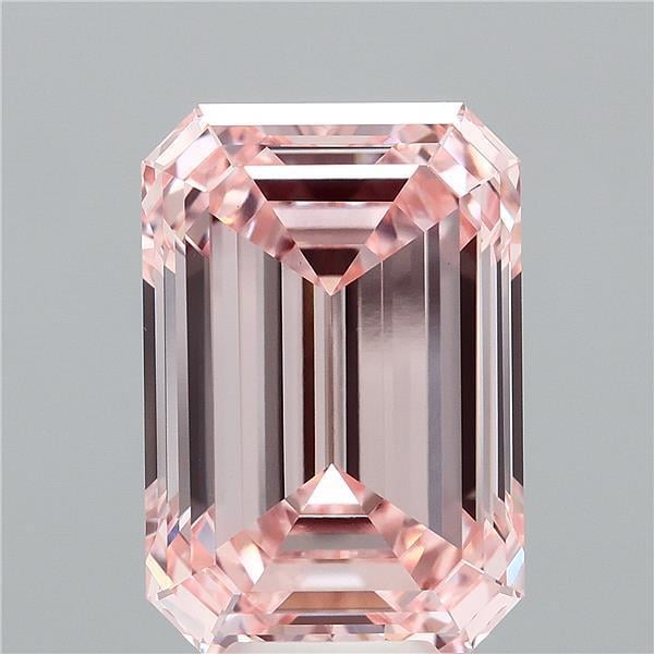 9.08 Ct. Fancy Intense Pink Emerald Lab Grown Diamond