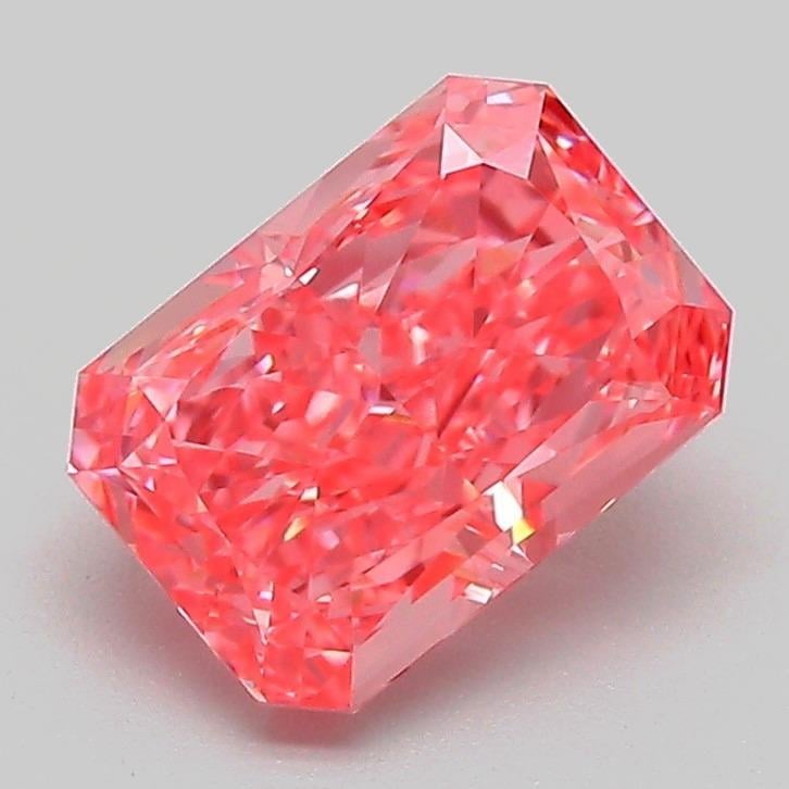 1.73 Ct. Fancy Vivid Pink Radiant Lab Grown Diamond