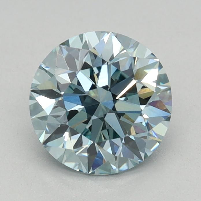 0.78 Ct. Fancy Vivid Blue Round Lab Grown Diamond