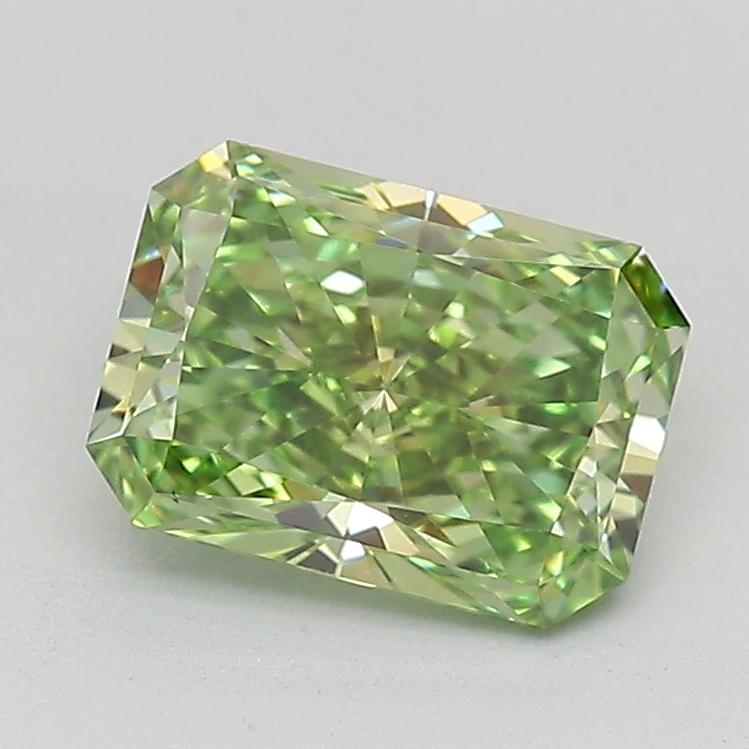 1.07 Ct. Fancy Vivid  Green Radiant Lab Grown Diamond