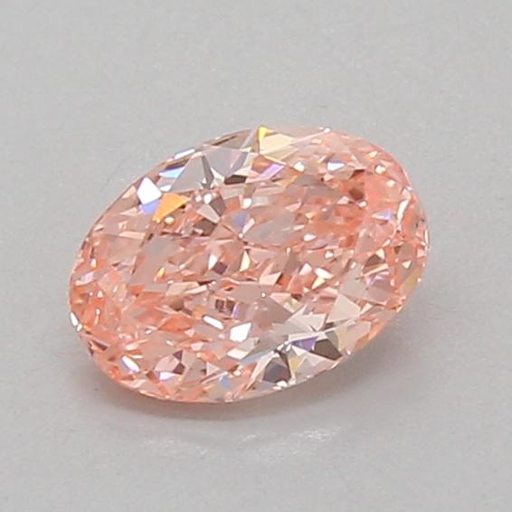 0.81 Ct. Fancy Vivid Pink Oval Lab Grown Diamond