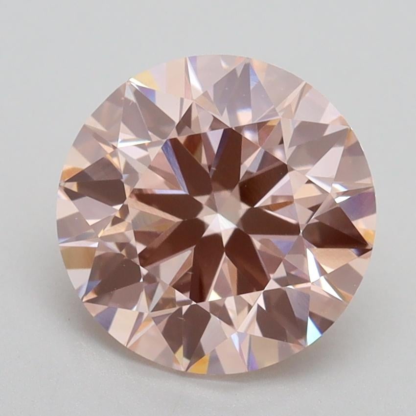 2.63 Ct. Fancy Intense Pink Round Lab Grown Diamond