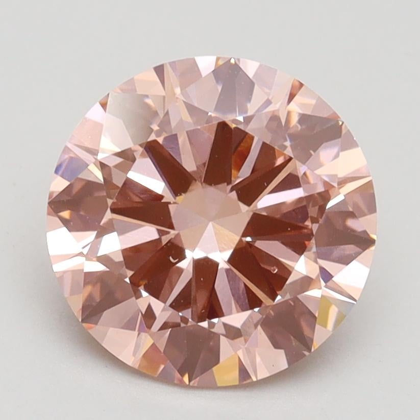 2.25 Ct. Fancy Intense Pink Round Lab Grown Diamond