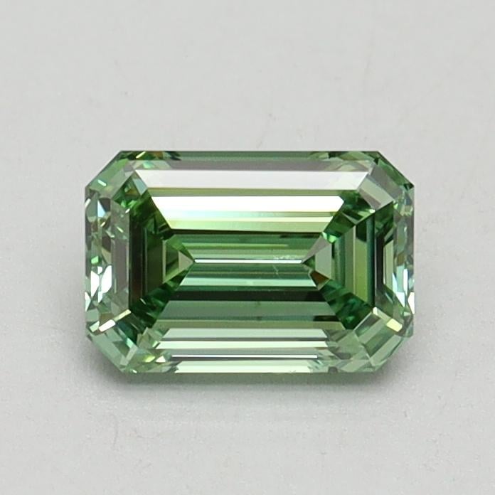 0.70 Ct. Fancy Intense Pacific Green Emerald Lab Grown Diamond