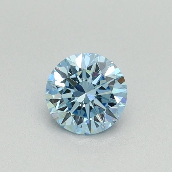 0.34 Ct. Fancy Vivid Blue Round Lab Grown Diamond
