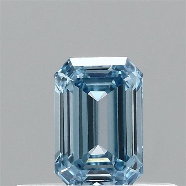 0.32 Ct. Fancy Vivid  Blue Emerald Lab Grown Diamond
