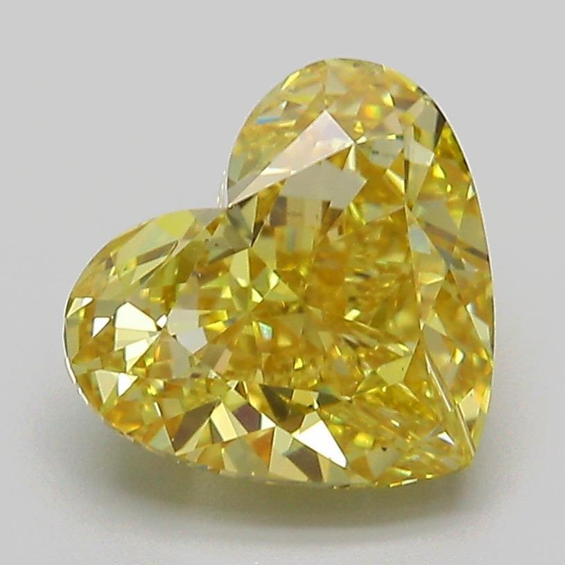 3.00 Ct. Fancy Intense Yellow Heart Lab Grown Diamond