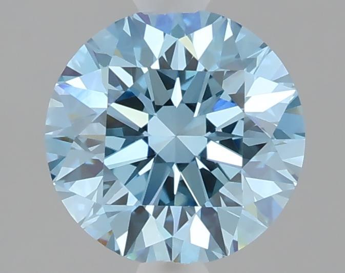 1.74 Ct. Fancy Vivid Blue Round Lab Grown Diamond
