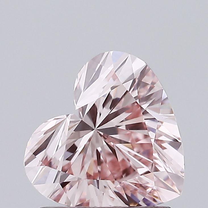 1.10 Ct. Fancy Pink Heart Lab Grown Diamond