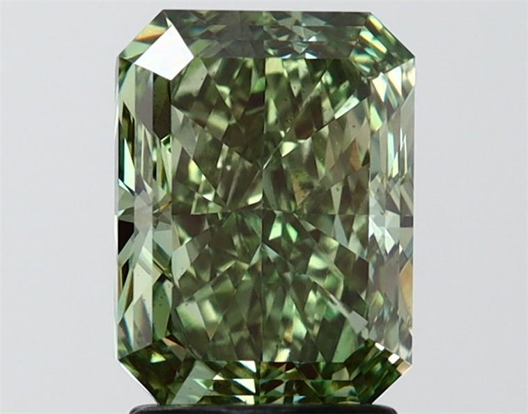 2.50 Ct. Fancy Vivid Green Radiant Lab Grown Diamond