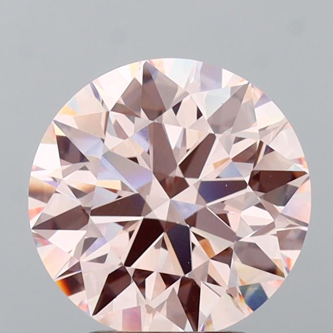 3.02 Ct. Fancy Intense Pink Round Lab Grown Diamond