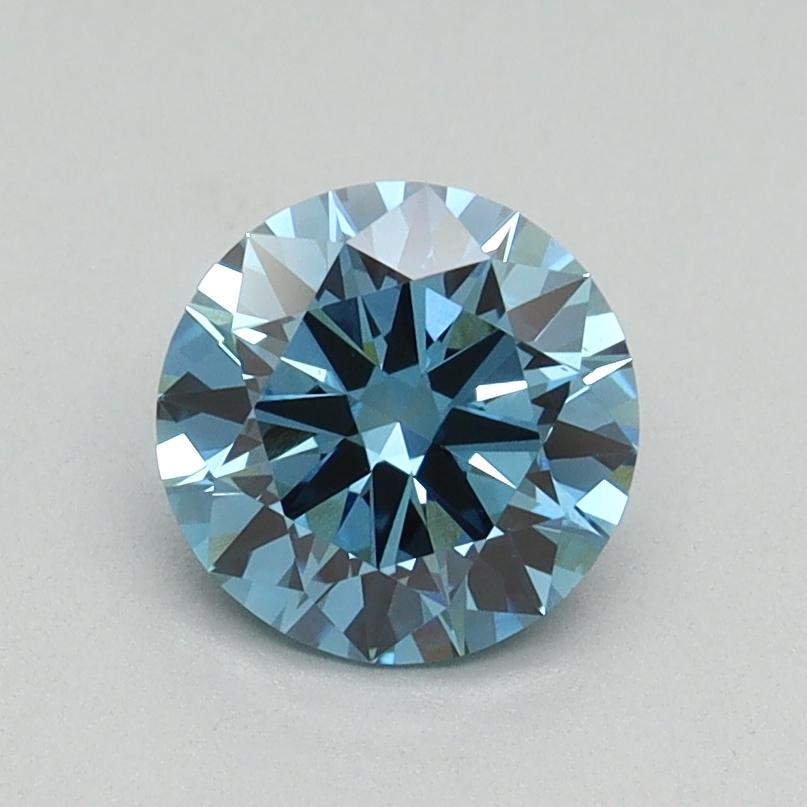 0.96 Ct. Fancy Vivid Blue Princess Lab Grown Diamond