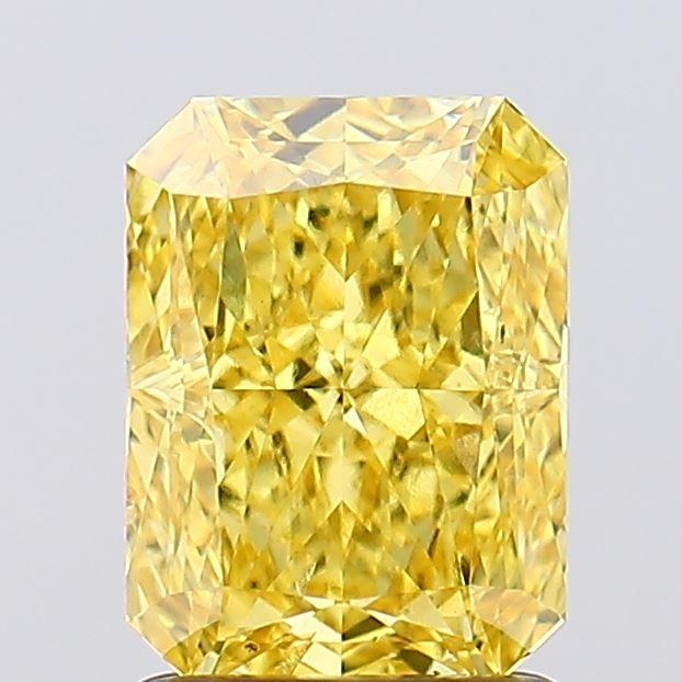 1.71 Ct. Fancy Vivid Yellow Radiant Lab Grown Diamond