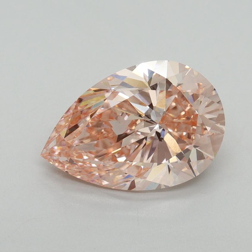 3.04 Ct. Fancy Vivid Pink Pear Lab Grown Diamond