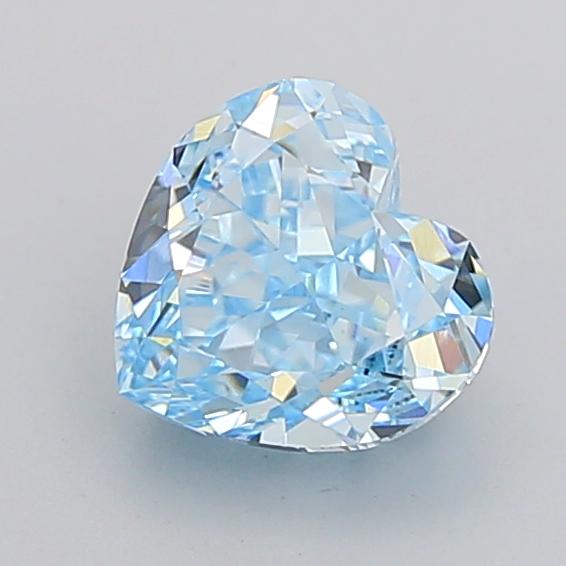 2.52 Ct. Fancy Intense Blue Heart Lab Grown Diamond