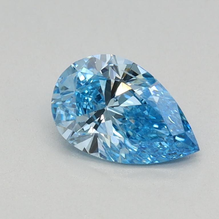 0.42 Ct. Fancy Vivid Blue Pear Lab Grown Diamond