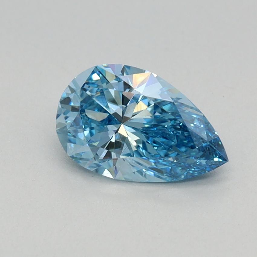 0.57 Ct. Fancy Vivid Blue Pear Lab Grown Diamond