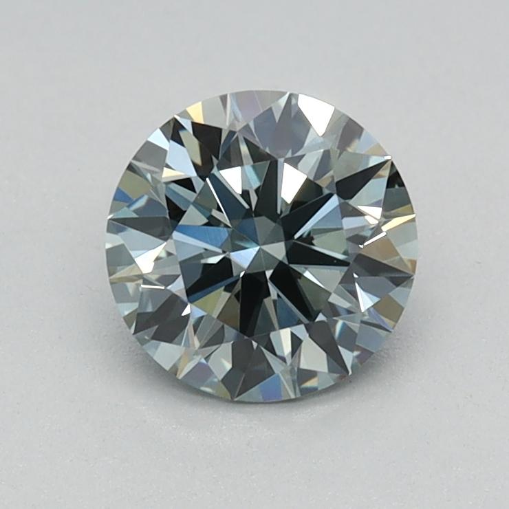 0.57 Ct. Fancy Intense Green Round Lab Grown Diamond