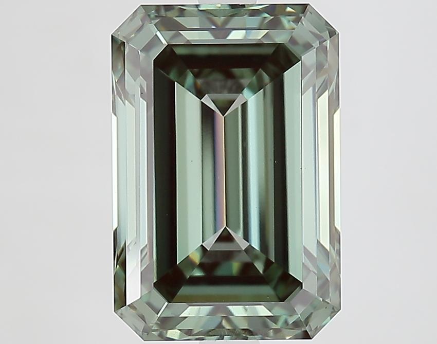 5.14 Ct. Fancy Vivid Green Emerald Lab Grown Diamond