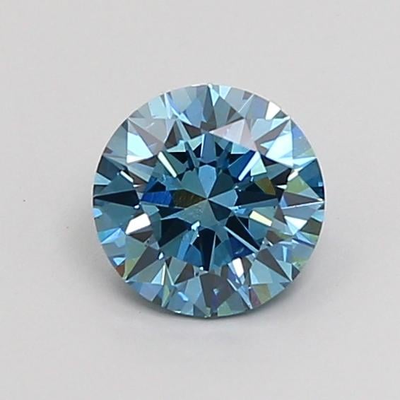 1.02 Ct. Fancy Vivid Blue Round Lab Grown Diamond