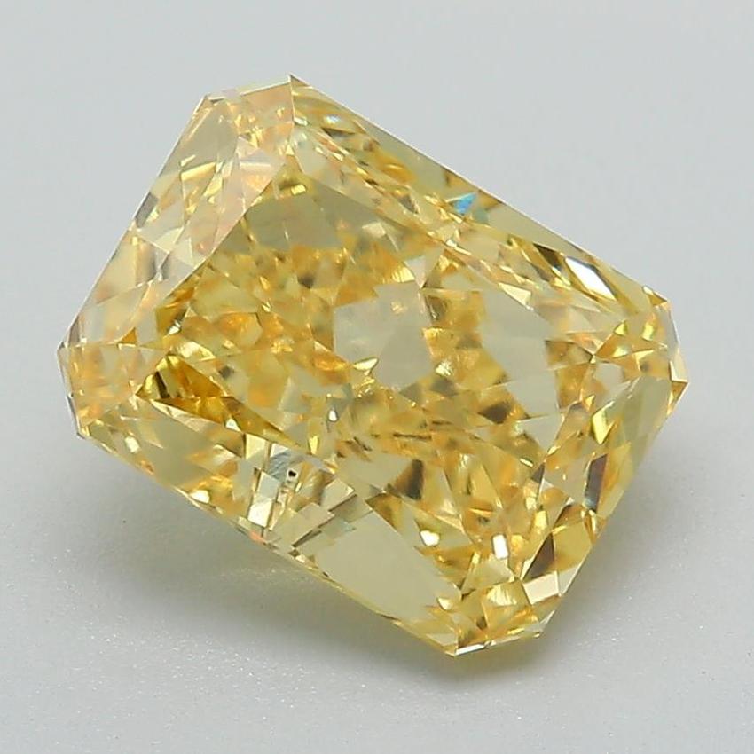 2.04 Ct. Fancy Vivid Yellow Radiant Lab Grown Diamond