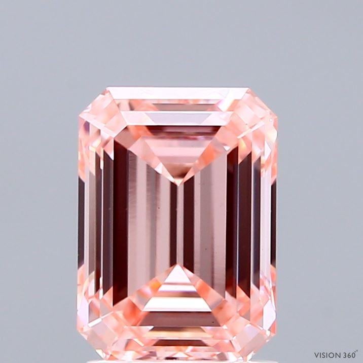 2.04 Ct. Fancy Intense Pink Emerald Lab Grown Diamond