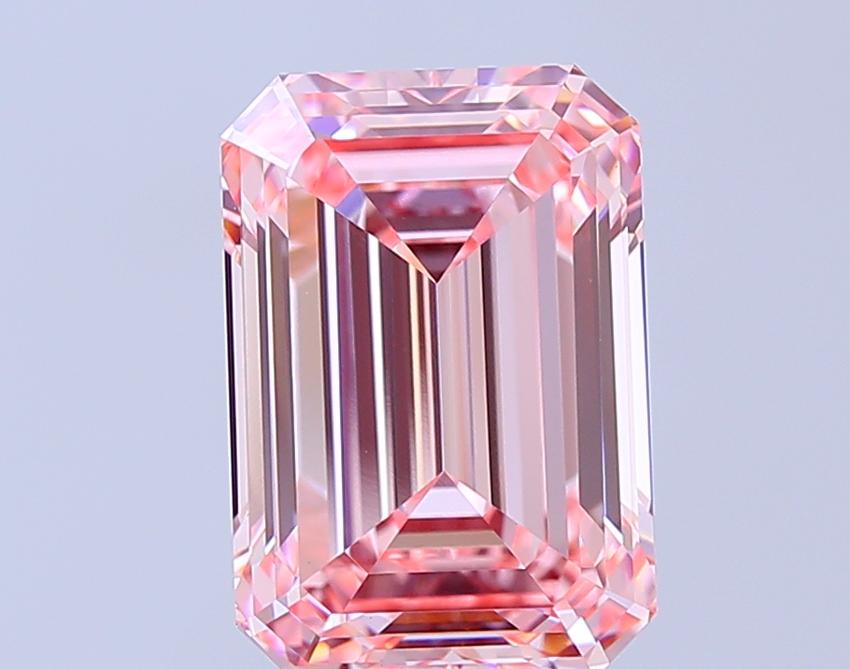 5.01 Ct. Fancy Intense Pink Emerald Lab Grown Diamond