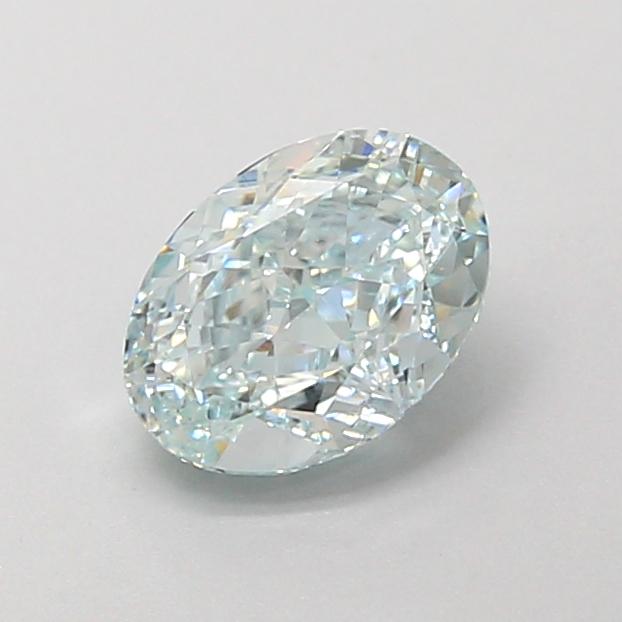 0.84 Ct. Fancy Green Oval Lab Grown Diamond