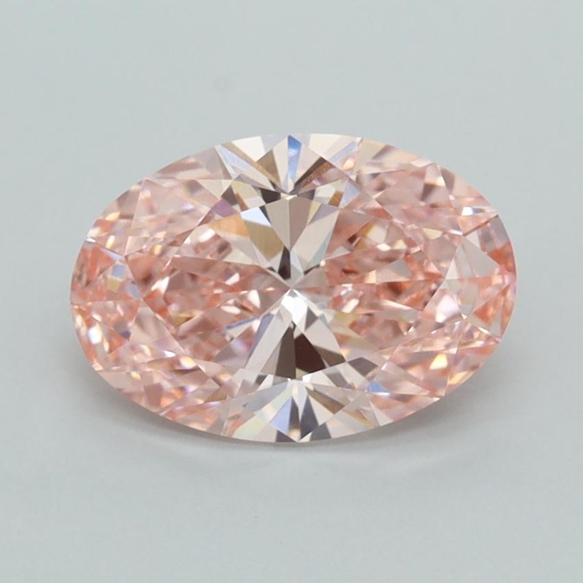 2.01 Ct. Fancy Vivid  Pink Oval Lab Grown Diamond