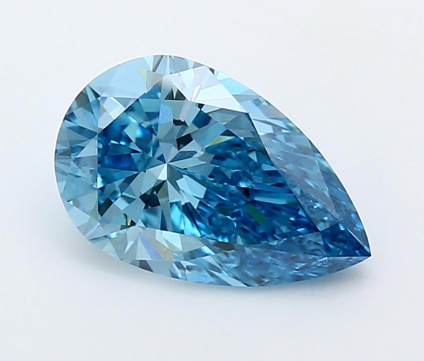 2.99 Ct. Fancy Vivid  Blue Pear Lab Grown Diamond