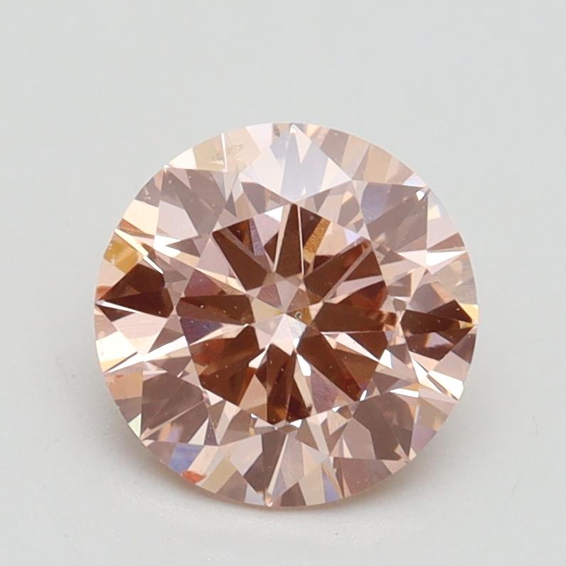 1.33 Ct. Fancy Intense Pink Round Lab Grown Diamond
