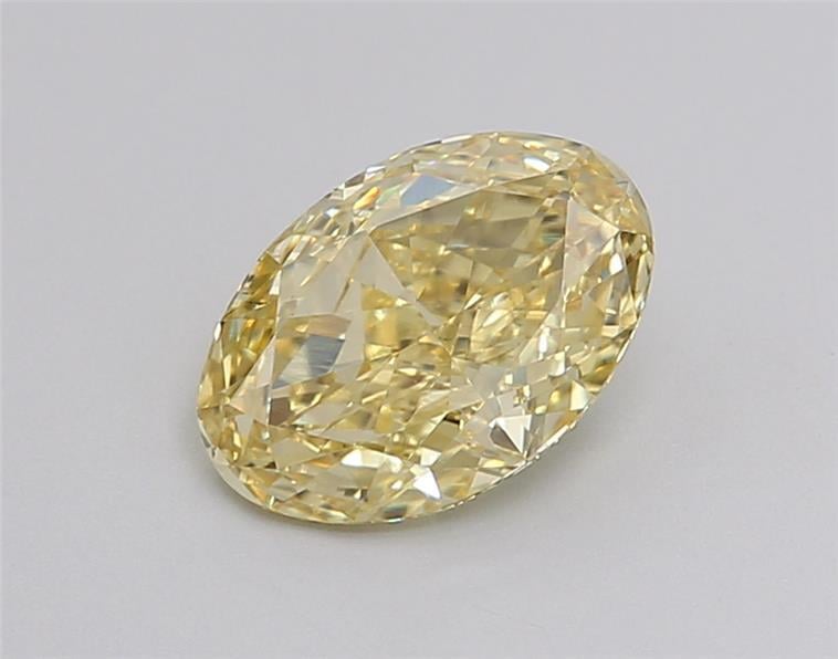 1.16 Ct. Fancy Intense  Yellow Oval Lab Grown Diamond